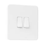 Slimline Screwless 2G Light Switch