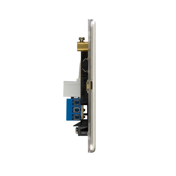 Slimline Screwless 1G Single Slave Telephone Socket