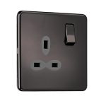 Flat Plate Screwless 1G Light Switch