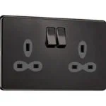 Slimline Screwless 2G Light Switch