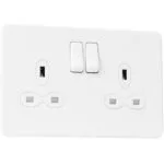 Slimline Screwless 2G Light Switch