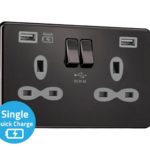 Slimline Screwless 2G Light Switch