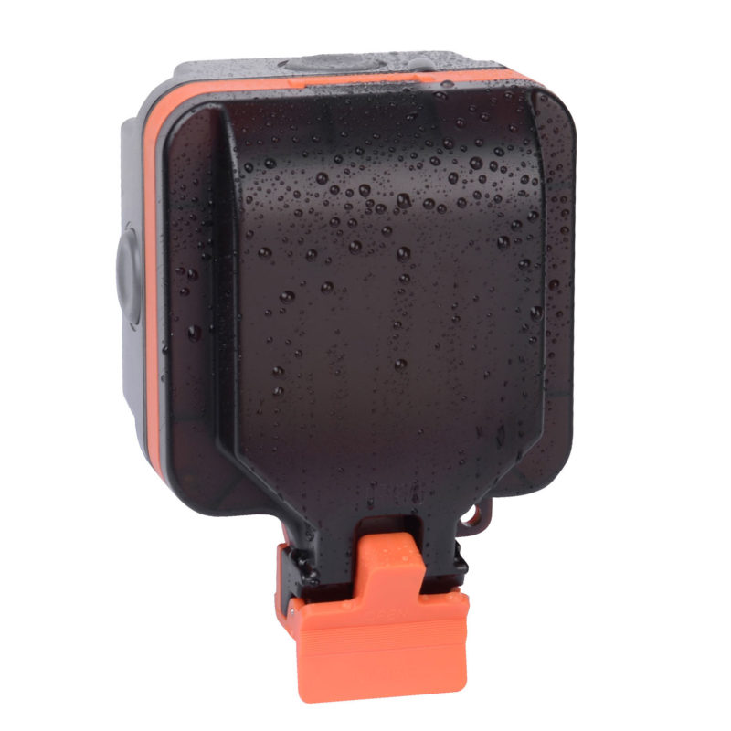 Weather Proof 1G 13A Switched Socket with with Dual USB-A Charger