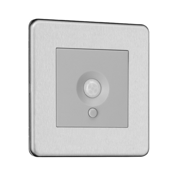 Slimline Screwless PIR Sensor Switch