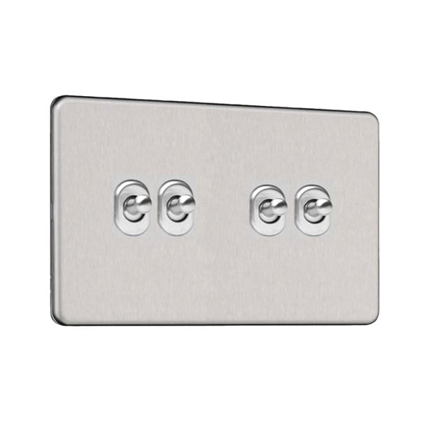 Slimline Screwless 6G Light Switch