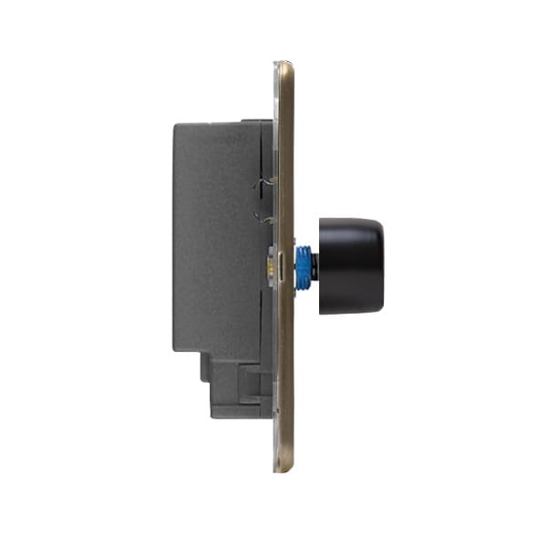 Slimline Screwless 3G 2 way 200W Intelligent LED Dimmer Switch (Compatible with Leading or Trailing edge)